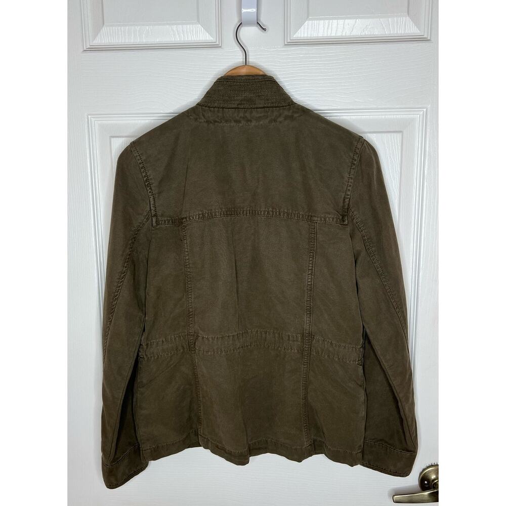 Lucky Brand Women's Army Green Olive Utility Jacket Field Size Medium - Picture 7 of 11